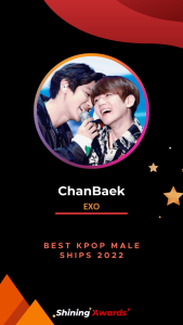 ChanBaek Best Kpop Male Ships 2022 Shining Awards