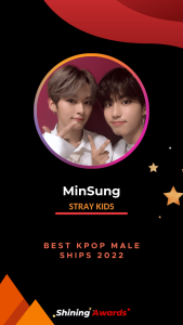 MinSung Best Kpop Male Ships 2022 Shining Awards