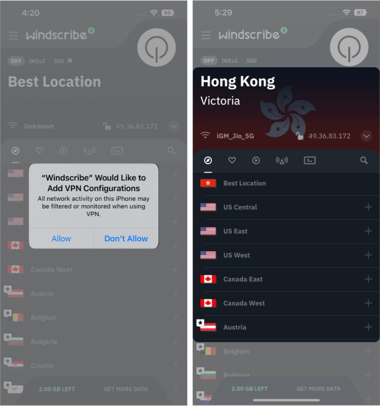 VPN on iPhone using apps 768x821 1
