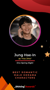 Jung Hae In Best Romantic Male KDrama Characters 2022 Shining Awards