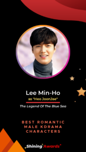 Lee Min Ho Best Romantic Male KDrama Characters 2022 Shining Awards