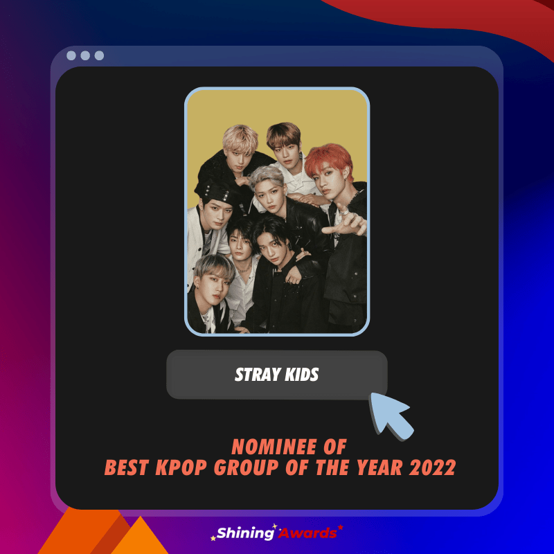STRAY KIDS Best Kpop Group of The Year 2022 Shining Awards
