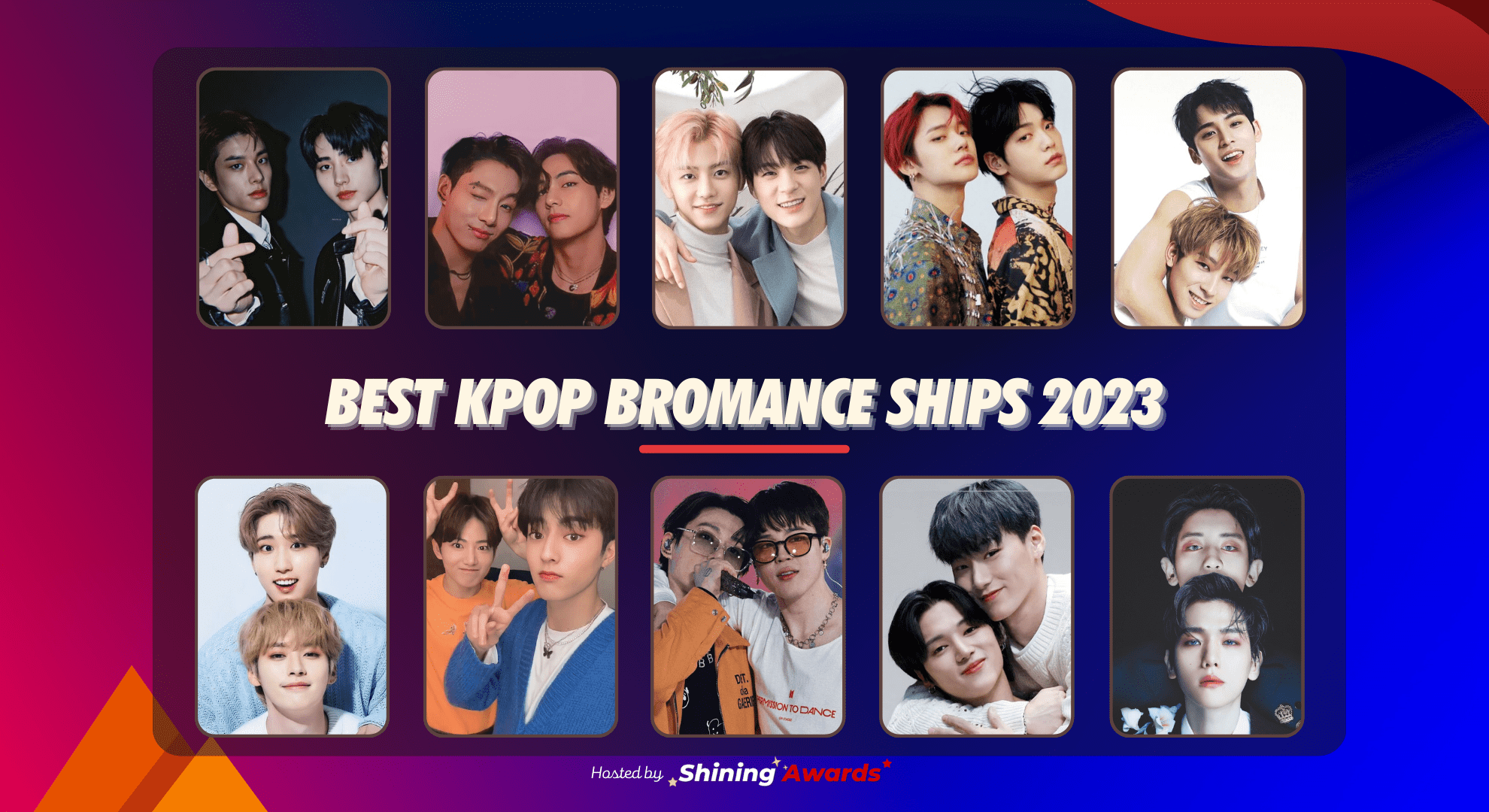 Best Kpop Bromance Ships 2023 (Close January 31) Shining Awards