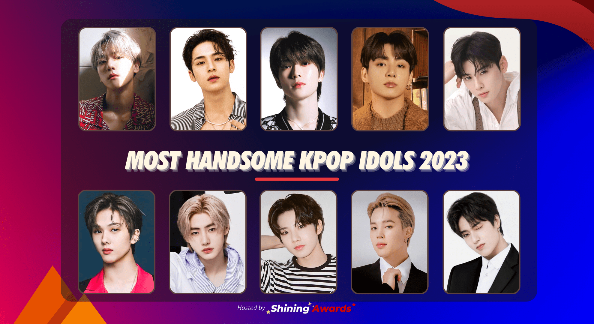 Most Handsome Kpop Idols 2023 (Close March 31) Shining Awards