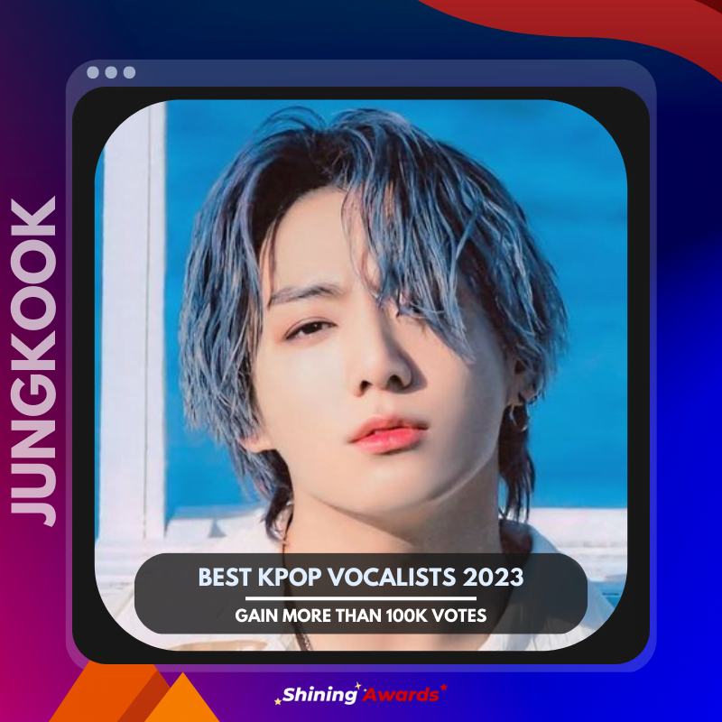 Jungkook BTS Winner of Best Kpop Vocalists 2023
