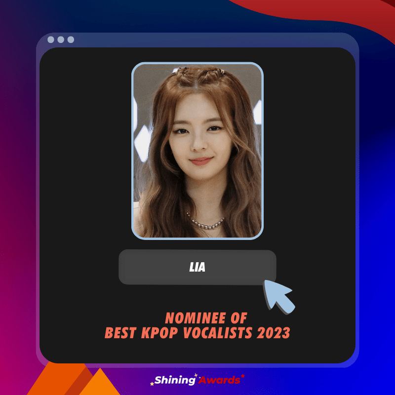 Lia Best Kpop Vocalists 2023 Shining Awards