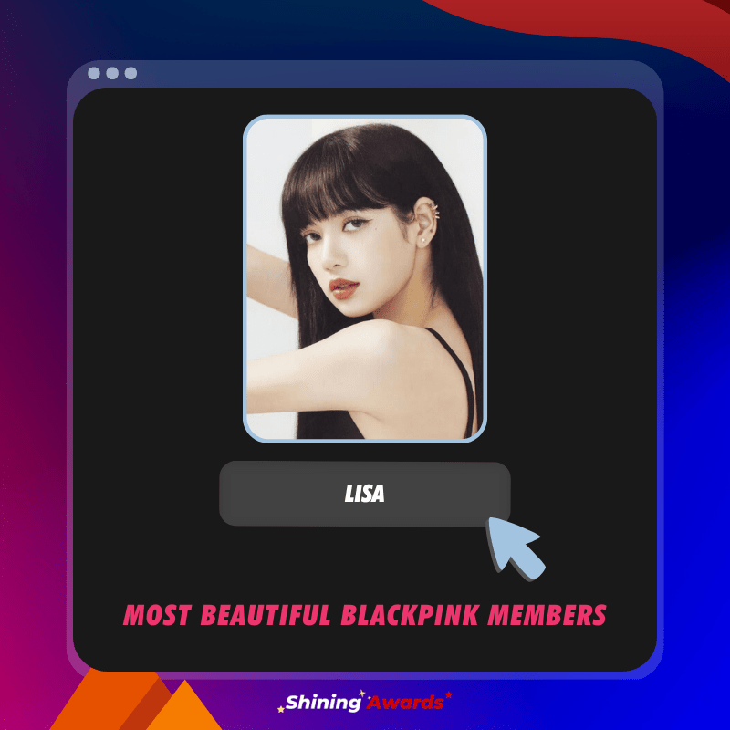 Lisa Most Beautiful BLACKPINK Members Shining Awards