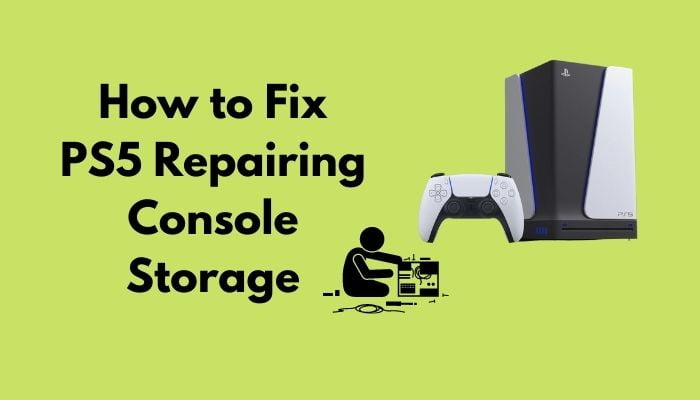 Repairing Console Storage PS5