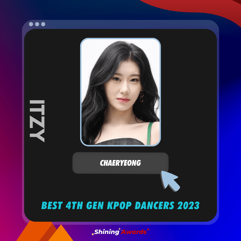 Chaeryeong ITZY Best 4th Gen Kpop Dancers 2023 Shining Awards min