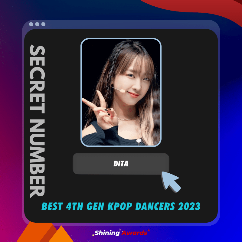 Dita Secret Number Best 4th Gen Kpop Dancers 2023 Shining Awards min