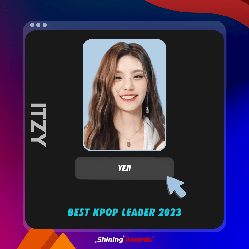 Yeji ITZY Best Kpop Leader 2023 Shining Awards min