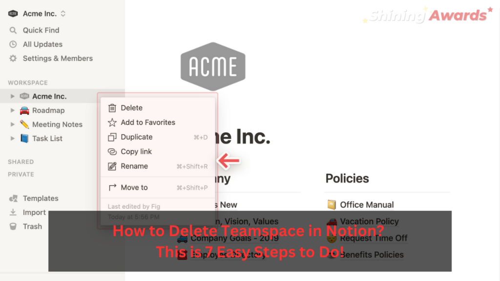 How to Delete Teamspace in Notion