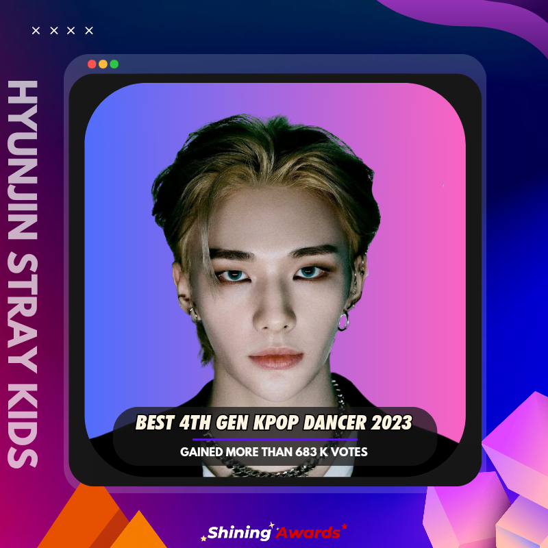Hyunjin STRAY KIDS Winner of Best 4th Gen Kpop Dancer 2023