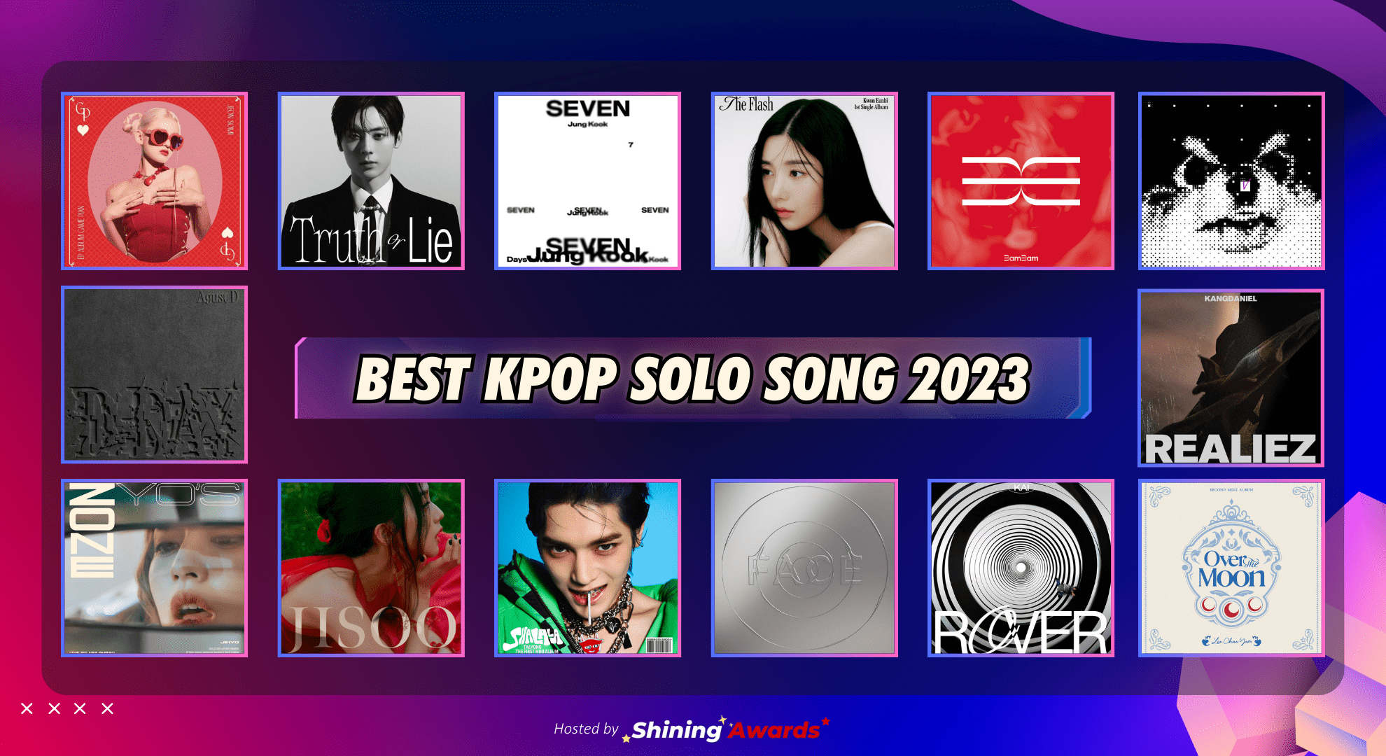 Best Kpop Solo Albums 2023 - Shining Awards