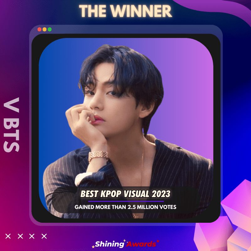 V BTS Winner of Best Kpop Visual 2023