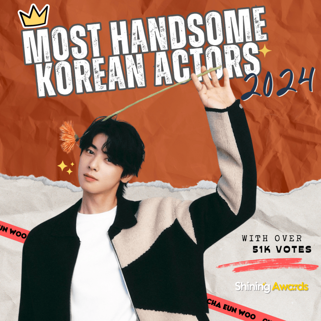 Cha Eun Woo Winner of Most Handsome Korean Actors 2024