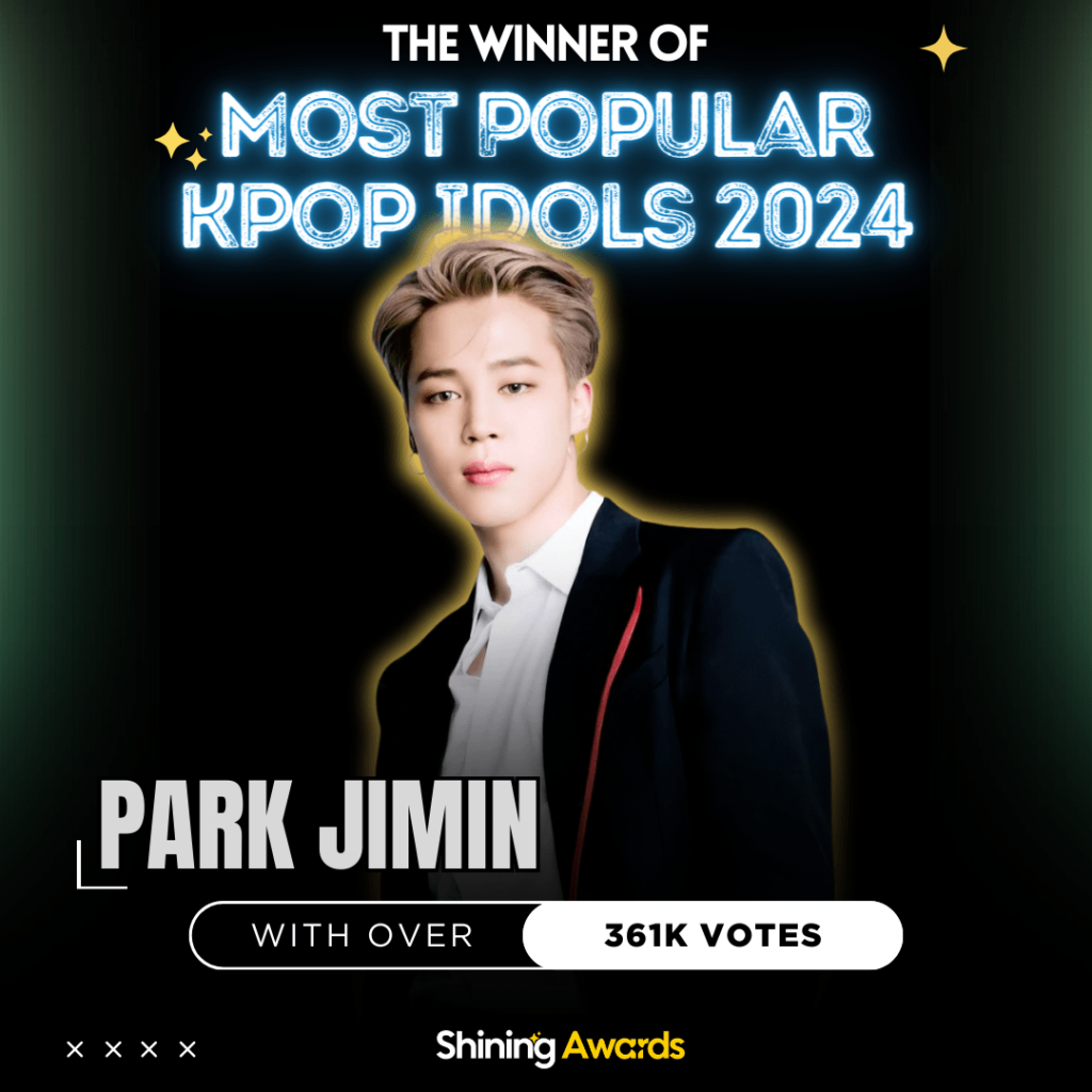 Jimin Winner of Most Popular Kpop Idols 2024