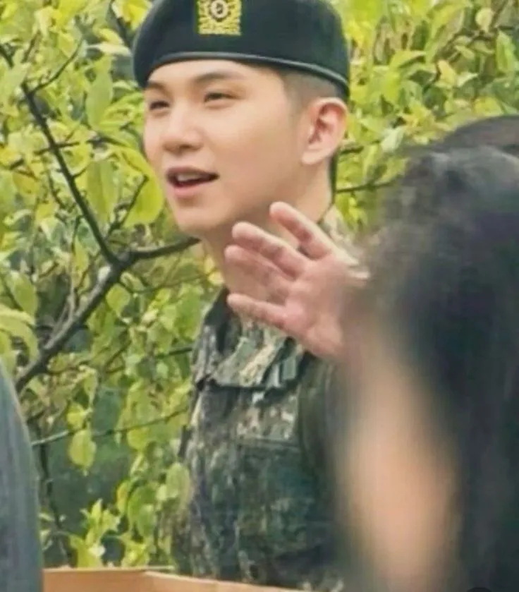 Suga in Military service