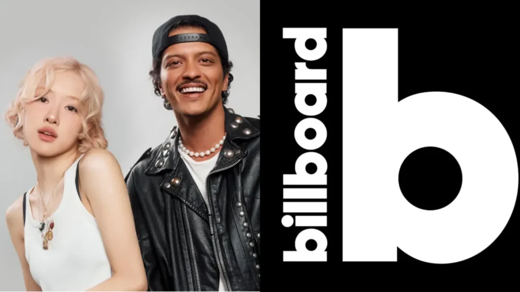 ROSE and Bruno Mars APT. Ties Record with 14th Week at No. 1 on Billboard Global Excl. U.S. Chart