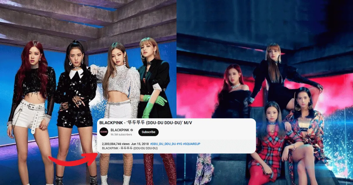 BLACKPINK's "DDU-DU DDU-DU" Becomes The First K-Pop Group MV To Reach 2.3 Billion Views on YouTube 1 BLACKPINK's DDU-DU DDU-DU Becomes The First K-Pop Group MV To Reach 2.3 Billion Views on YouTube