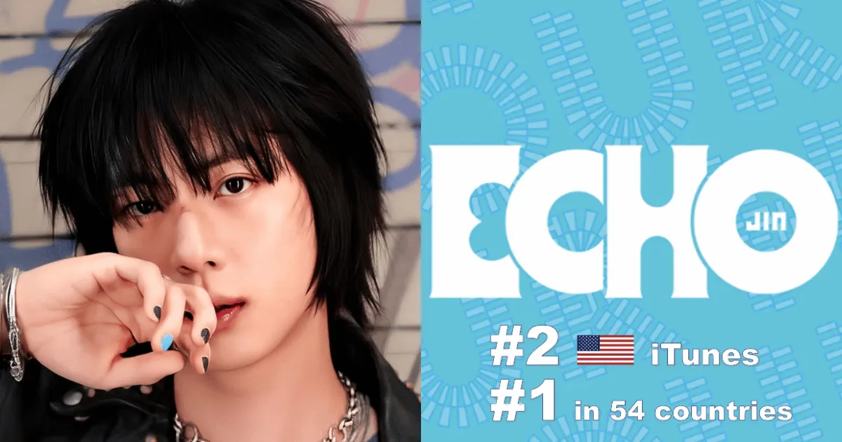 BTS's Jin Tops Global iTunes Charts With "Echo" And "Don't Say You Love Me" 1 Jin Don't Say You Love Me