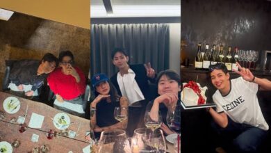 Kim Taehyung military discharge celebration