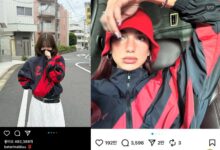 Debate grows over whether aespa Karina’s red jacket was political or simply trendy as netizens reference Dua Lipa