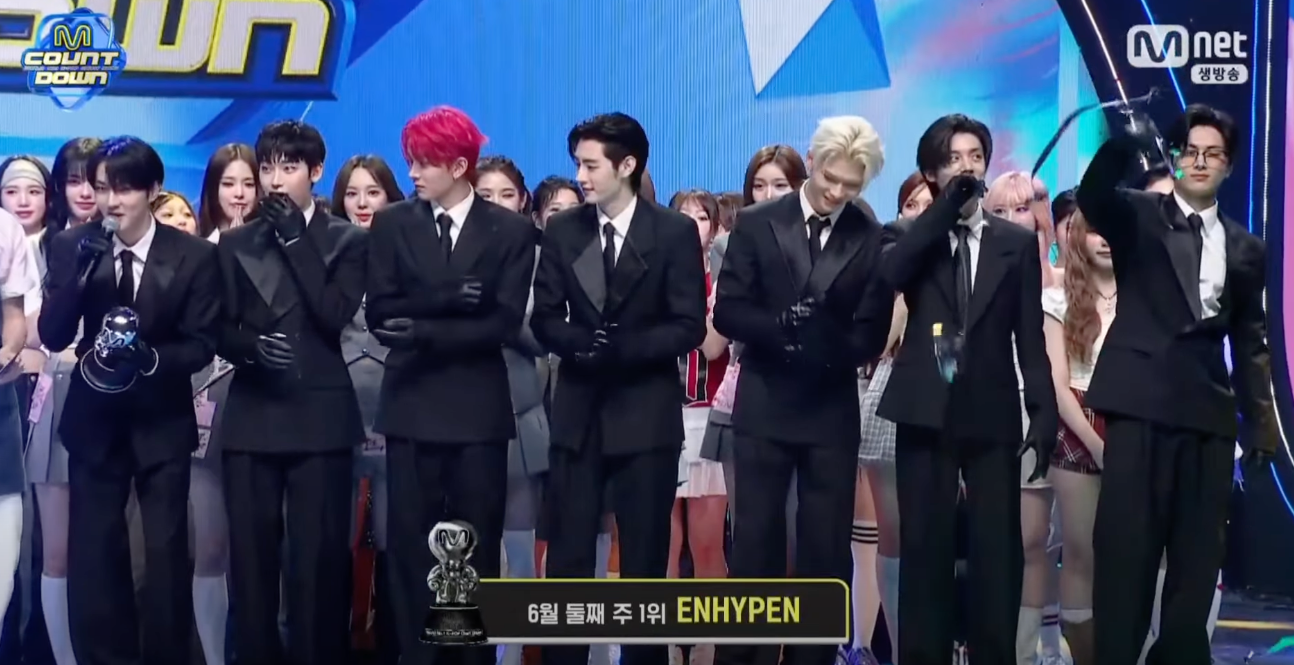 ENHYPEN Triumphs with “Bad Desire” and Delivers Electrifying Performance on June 12th’s 'M! Countdown' 1 ENHYPEN wins with “Bad Desire” + Electrifying performance on June 12th’s 'M! Countdown'!
