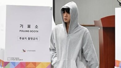 BTS’s Jin praised for neutral attire while voting in presidential election